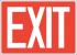 22CY78 - Exit Sign, Adhsv Vinyl, 10x14 In., English Подробнее...