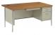 22ND43 - Desk, Single Pedestal, Putty/Oak Подробнее...