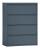 22ND52 - Lateral File Cabinet, 4 Drawer, Charcoal Подробнее...
