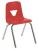23L648 - Stack Chair, Plastic, Red Подробнее...