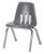 23L685 - Stack Chair, Plastic, Gray Подробнее...