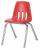 23L699 - Stack Chair, Plastic, Red Подробнее...
