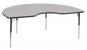 23L819 - Activity Table, Kidney, 25 x 72 In, Gray Подробнее...
