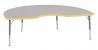 23L822 - Activity Table, Kidney, 25 x 72 In, Gray Подробнее...