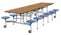 23L869 - Mobile Stool Table, Oak, Blueberry, 58x120 Подробнее...