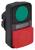 23V784 - Pushbutton Head, Double, Green/Red, Plastic Подробнее...