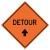 23Y770 - Traffic Sign, Detour, H 36 In. Подробнее...