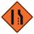 23Y895 - Traffic Sign, Right Lane Symbol, 48 In. Подробнее...