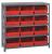 24K028 - Bin Shelving, Solid, 36X12, 12 Bins, Red Подробнее...