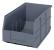 24K199 - Stackable Shelf Bin, 14x8-1/4x7, Gray Подробнее...