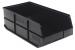 24K227 - Stackable Shelf Bin, 20-1/2x11x7, Black Подробнее...