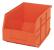 24K239 - Stackable Shelf Bin, 12x8-1/4x7, Orange Подробнее...