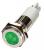 24M095 - Flat Indicator Light, Green, 12VDC Подробнее...