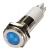 24M096 - Flat Indicator Light, Blue, 12VDC Подробнее...