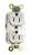 2HEE2 - Receptacle, Duplex, White, 15A, 125V, 5-15R Подробнее...