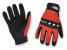 2XRZ2 - Mechanics Gloves, Silicone, Red/Blk, L, PR Подробнее...
