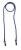 2YAT9 - Eyewear Rtnr, Bl, 13-3/4 In, Polyest Подробнее...