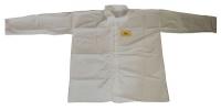 30C557 Disposable Shirt, Snap, White, XL, PK 12