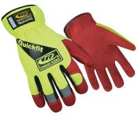 30D694 Mechanics Gloves, Hi-Vis Green, XL, PR