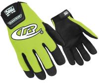 30D740 Mechanics Gloves, Hi-Vis Green, S, PR