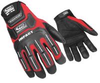 30D759 Glove, Impact Resistant, M, Red, Pr