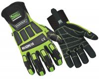 30D830 Glove, Impact Resistant, Kevloc, L, HiVis, Pr