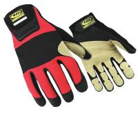 30D909 Rescue Gloves, M, Red, PR