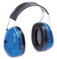 30E884 Food Industry Ear Muffs, HB, Blue, 25dB