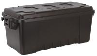 30F068 Storage Tote, Polypropylene, Black, 68 qt.