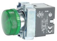 30G213 Pilot Light, LED, 22mm, 24VAC/DC, GR, Cr