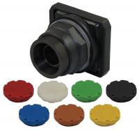30G334 Pushbutton, 30mm, Momentary, EtdGuard, 7Clr