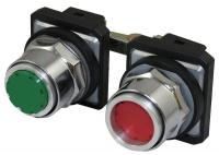30G346 2Pushbutton, 30mm, Maintained, GR/RD