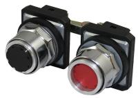 30G347 2Pushbutton, 30mm, Maintained, BK/RD