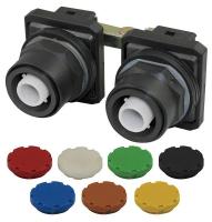 30G348 2Pushbutton, 30mm, Maintained, 7Color