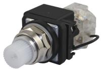 30G416 Pilot Light, LED, 120VAC, 30mm, Chrome, WH