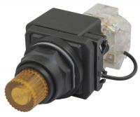 30G419 Pilot Light, LED, 120VAC, 30mm, Plastic, YL