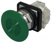 30G453 Pushbtn, Non-ill., 30mm, 1NC, 2 1/4InMush, GR