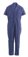 30J279 Short Sleeve Twill Coveralls, Navy, XXL