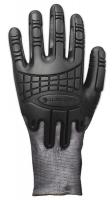 30L076 Glove, Cut Resistant, M, Heather Black, PR