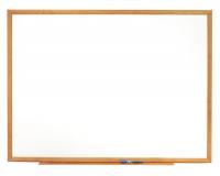30P024 Dry Erase Board, Oak Frame, 96 x 48 In