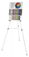 30P058 Telescoping Easel, Heavy-Duty, Silver