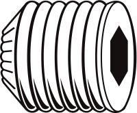 30P138 Sckt St Scr, Knurl Cup, 3/8-16x1-1/4, PK100