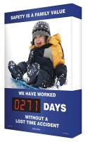 30Z999 Scoreboard, Safety Value Boy Snow, 24 x 36