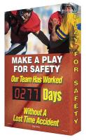 31A004 Scoreboard, Make A Play, 24 x 36 In.