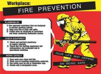 31A025 Poster, Workplace Fire Prevention, 18 x 24