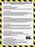 31A038 Poster, Safety Guidelines For, 18 x 24 In.