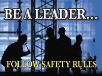 31A044 Poster, Be A Leader, 18 x 24 In.