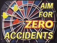31A045 Poster, Aim For Zero, 18 x 24 In.