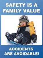 31A059 Poster, Safety Is A Family, 18 x 24 In.