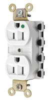 31A343 Receptacle, Duplex, 125V, White